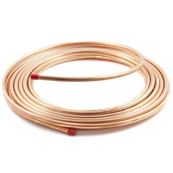Труба медная для кондиционеров SHT 1/4"(6,35х0,76х15м) ASTM B280 Standart, 15 метров/бухта